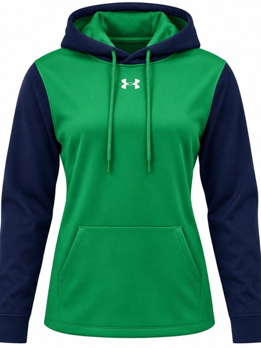 NWT Under Armour Loose Pullover Hoodie Sweatshirt Navy & Green Medium M
